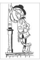 Lucky Luke kleurplaat 37